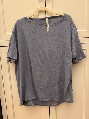 lululemon athletica relaxed short-sleeve tee in slate blue